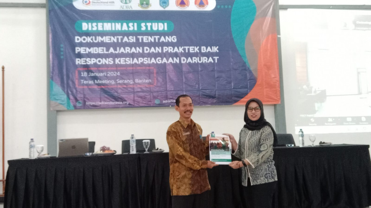 Kegiatan Diseminasi Studi Dokumentasi Tentang Pembelajaran dan Peraktek baik Respons Kesiapsiagaan Darutan