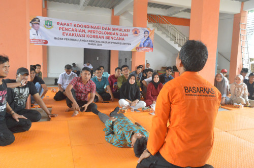 Rapat Koordinasi dan Simulasi Pencarian, Pertolongan dan Evakuasi Korban Bencana