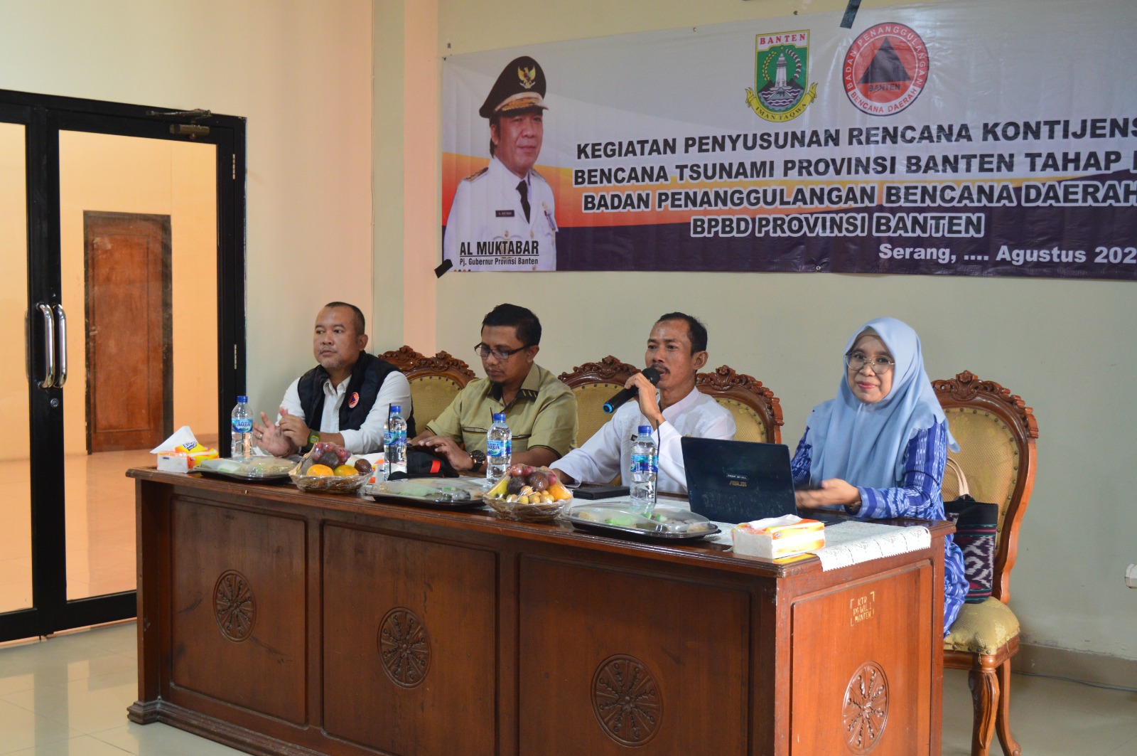 BPBD Provinsi Banten Menggelar Diskusi Untuk Penyusunan Renkon Tsunami