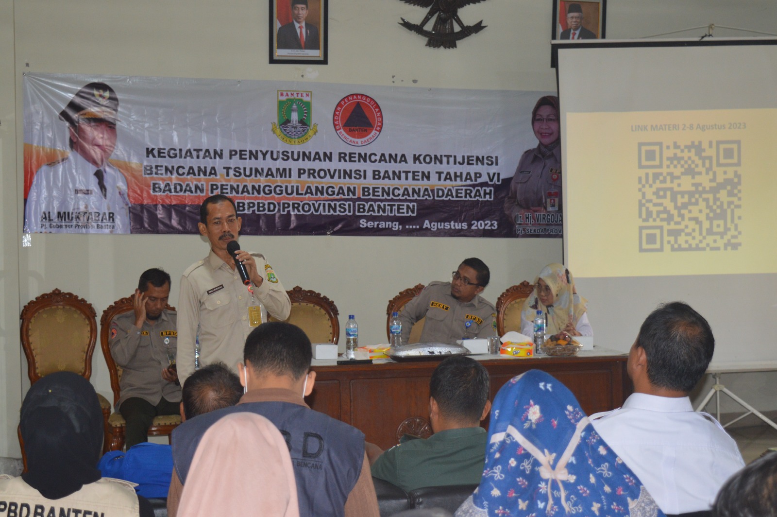 BPBD Provinsi Banten melaksanakan kegiatan Penyusunan Rencana Kontingensi Bencana Tsunami